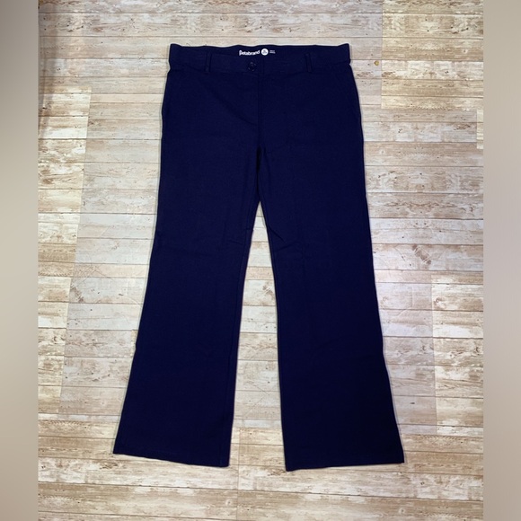 Betabrand Classic Dress Pant Yoga Bootcut Pull On Navy Blue Size XL Petite - Picture 1 of 6